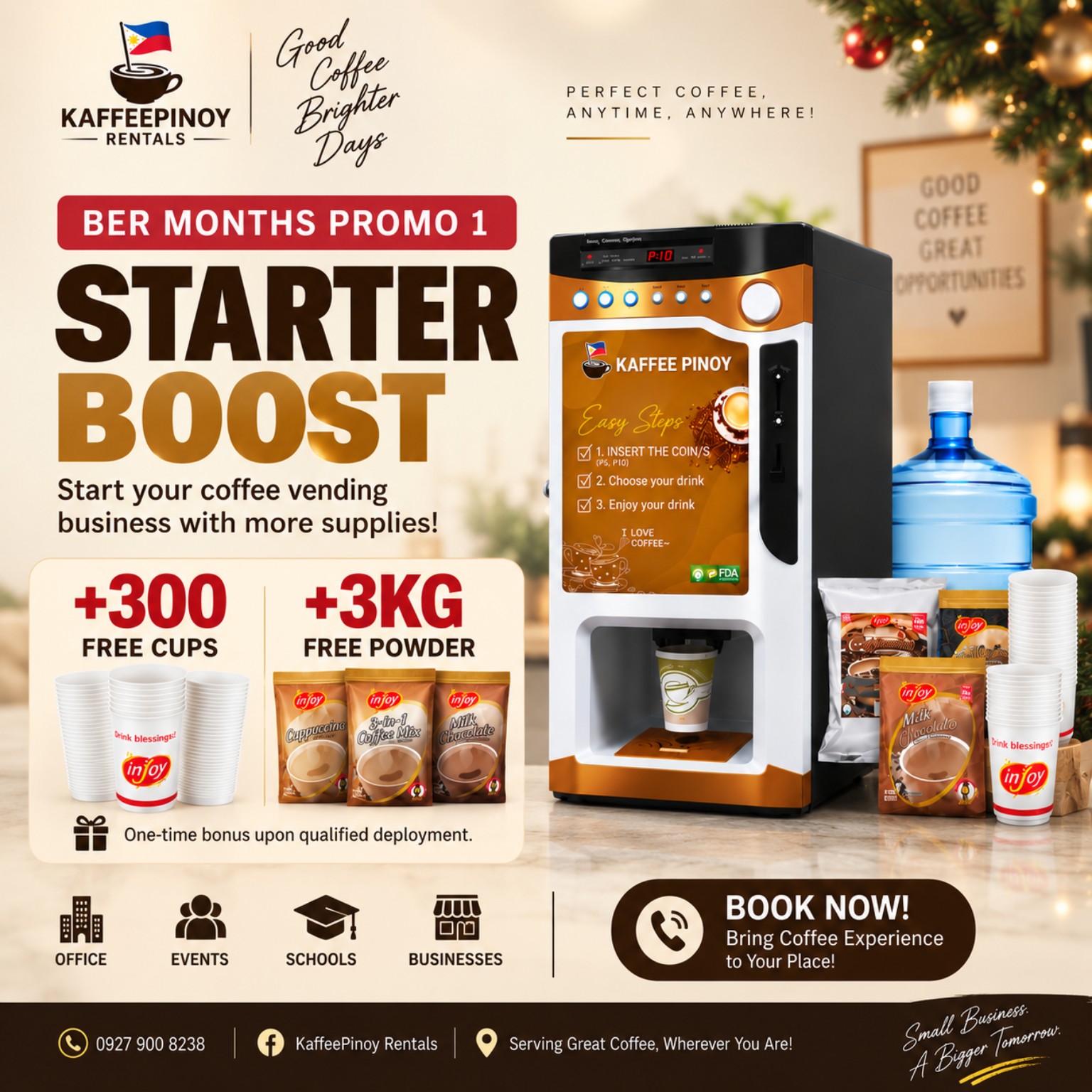 KaffeePinoy BER Months Promo 1 Starter Boost